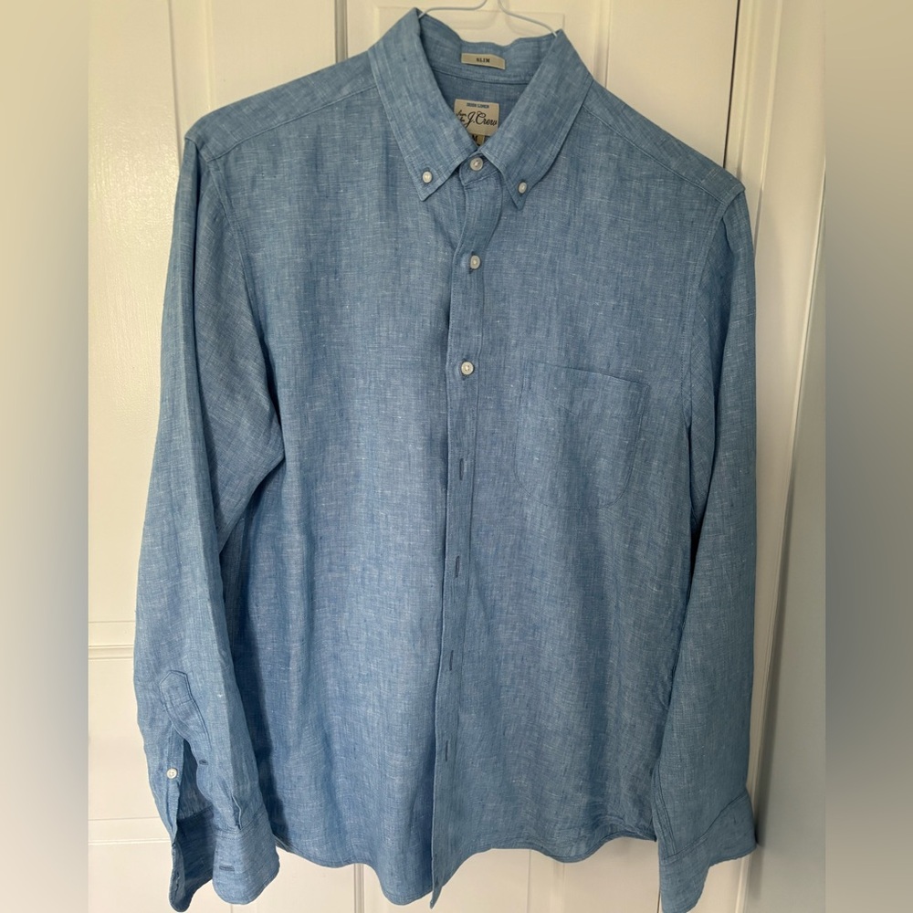 J. Crew Baird McNutt Irish linen shirt